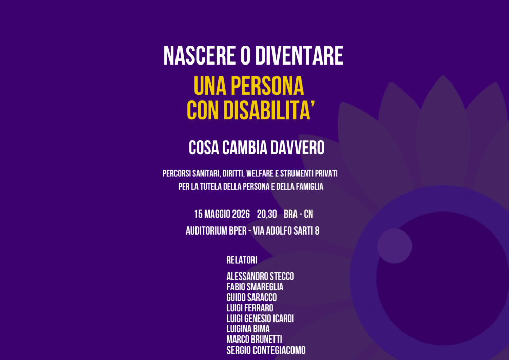 Immagine evento Nascere o diventare persona con disabilità: cosa cambia davvero